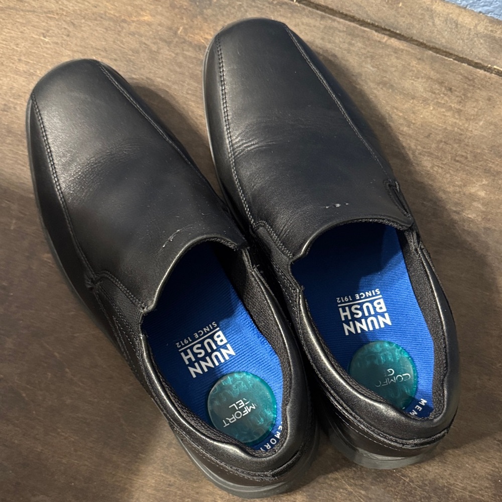 Nunn Bush Black Leather Loafers